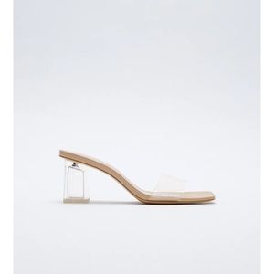 Zara Vinyl Mules NWT